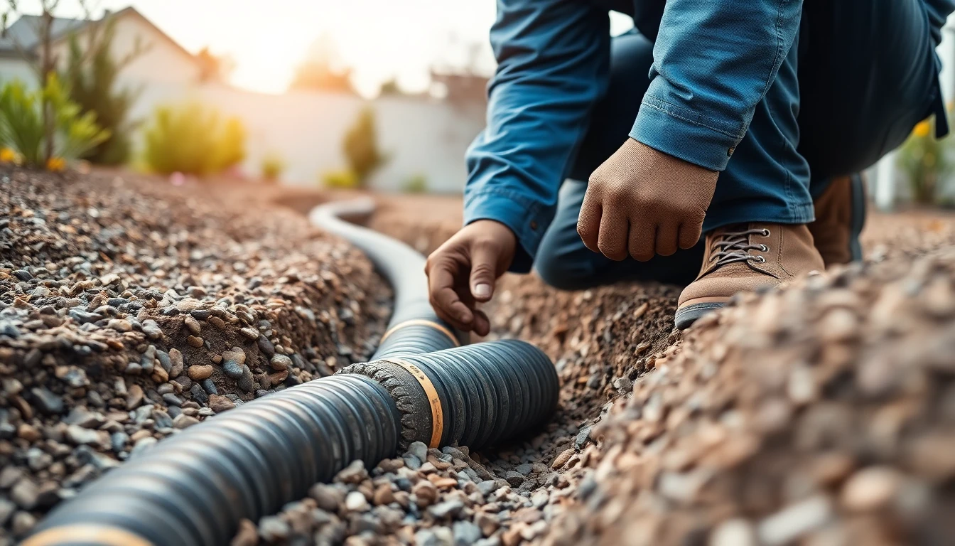 French Drain Installation for Foundation Protection
